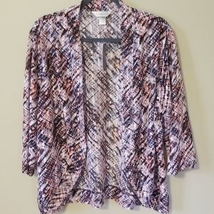 Christopher & Banks Laser Cut Cardigan XL